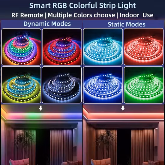 Striscia LED デジタル SMD5050 RGB ピクセル 60 LED/M 色変更