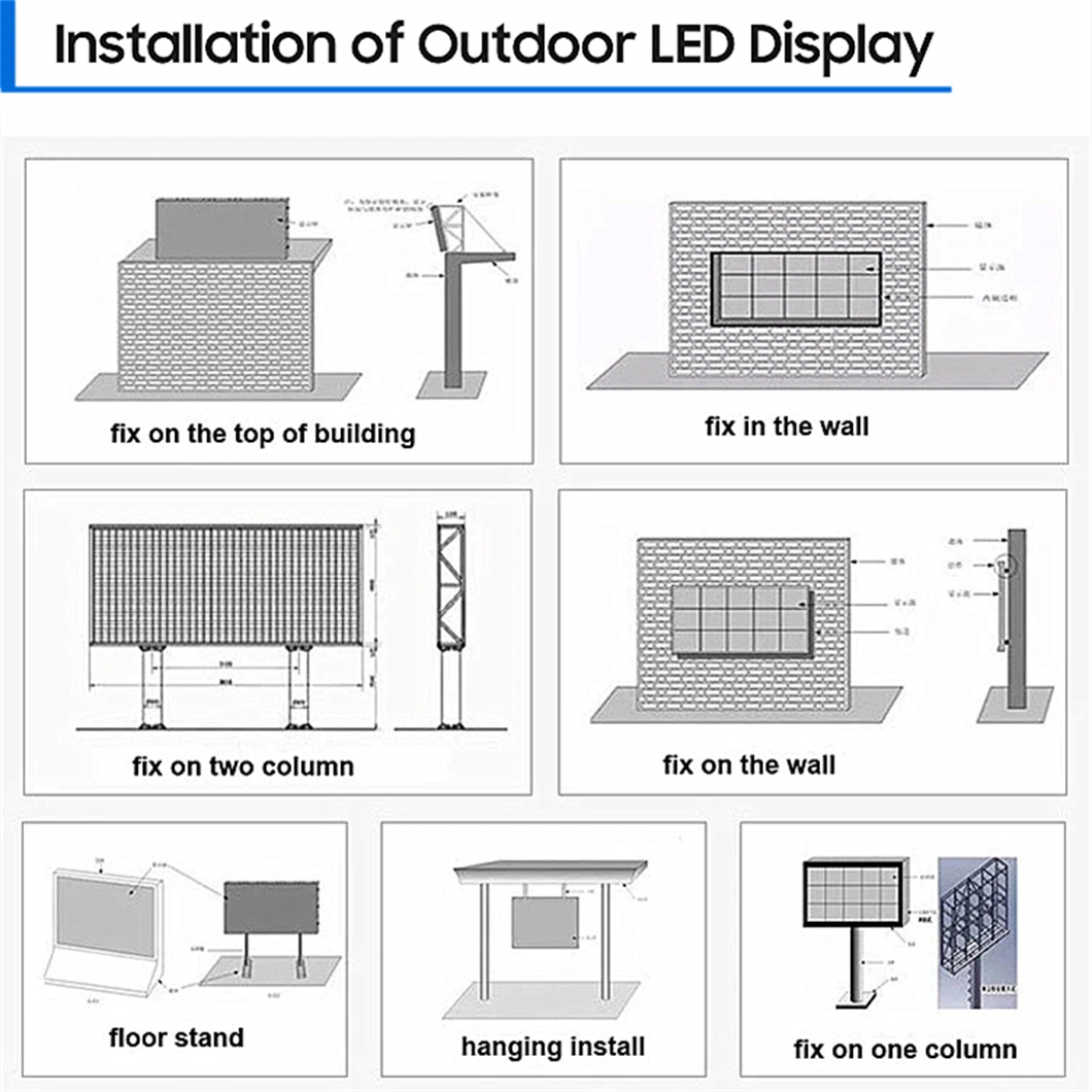 Linear IP Display Fan Hologram 3D LED Outdoor Advertising Board