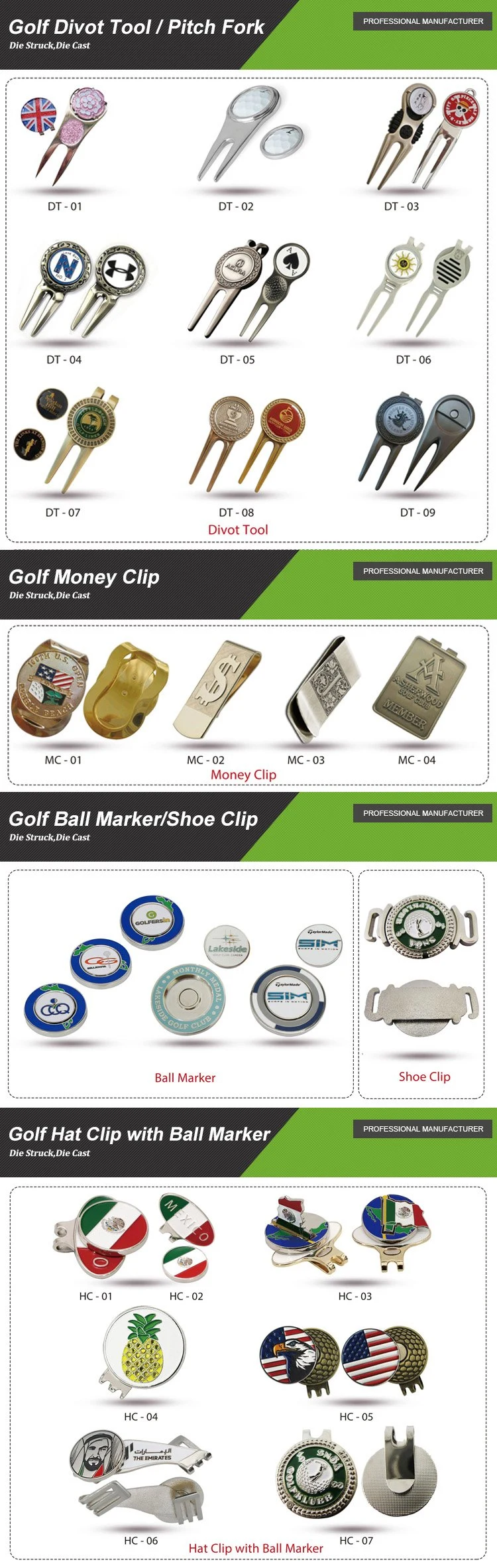 Custom Blank Magnet Trolley Divot Tool Grip Practice Net Stand Bag Club Set Caddy Driver Simulator Remote Golf Accessory