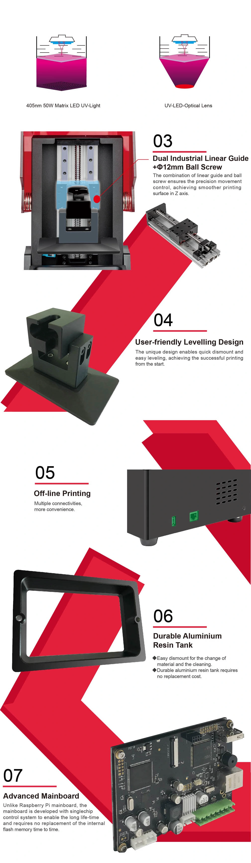 Rays-up Curing Model Machine UV LCD Resin Curing 3D Printer