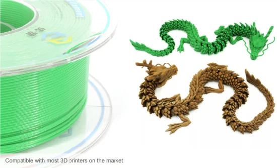 3D プリンター PLA+ もつれ防止フィラメント 3D プリント材料 1.75 ミリメートル 1 キログラムより高い引張強度より良い接着力大型 3D 印刷機フィラメント黒 1 キロ