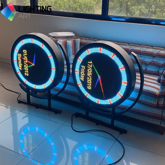 屋内および屋外の LED 円形ロゴ スクリーン、円形 LED スクリーン、店舗ロゴ、広告看板